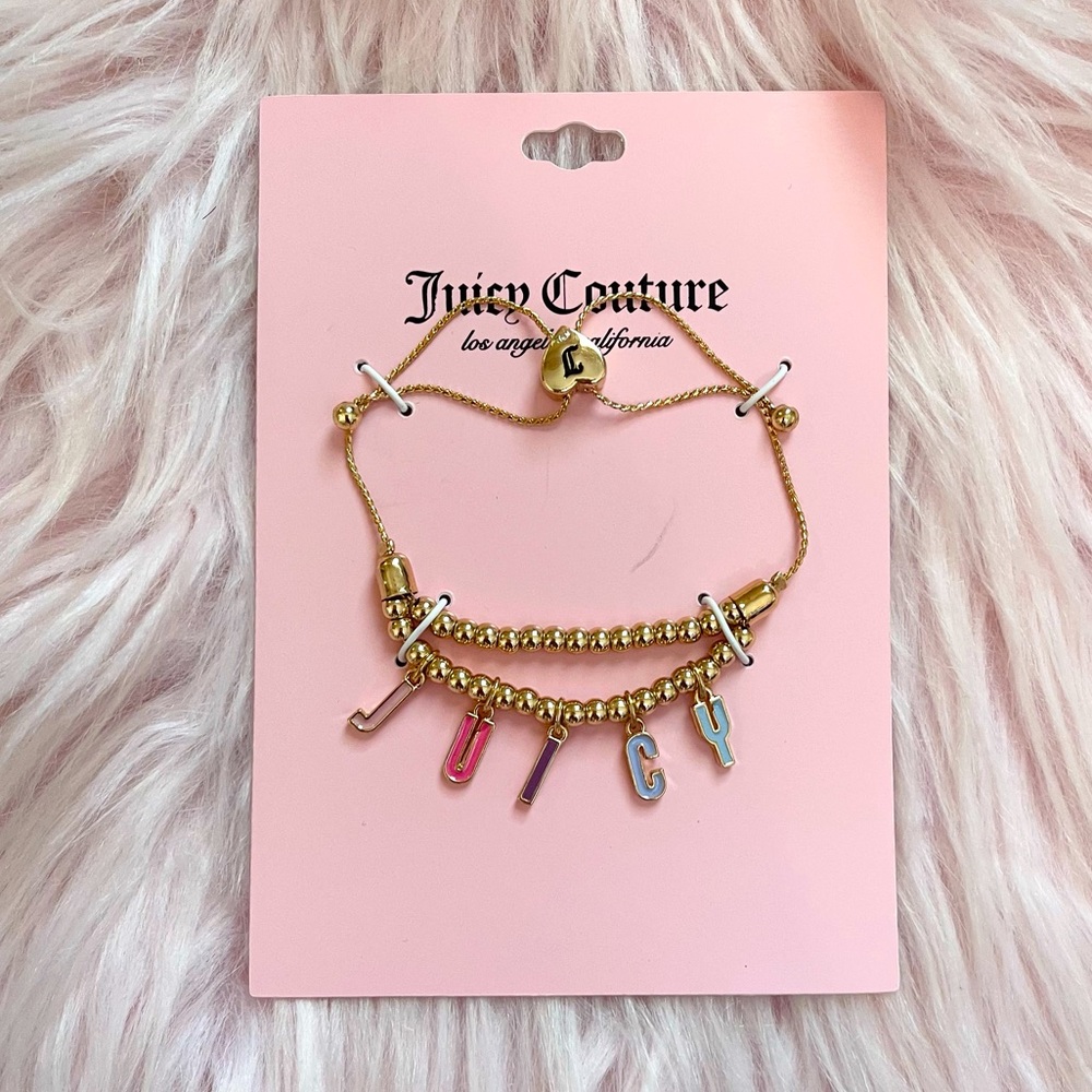 Juicy Couture bead Bracelet with charms NWT